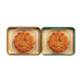 MEI XIN Mini Collector's Edition Egg Yolk Mooncake Gift Box White Lotus Seed + Reduce Sugar Lotus Seed Paste, 2pcs, 4.9oz Mei Xin