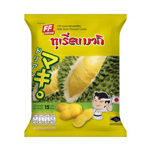 Maki Durian Flavor Puff Chips, 65g FF Thailand