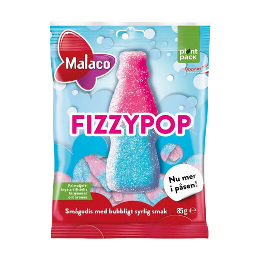 Malaco Fizzypop Swedish Candy, 85g Malaco