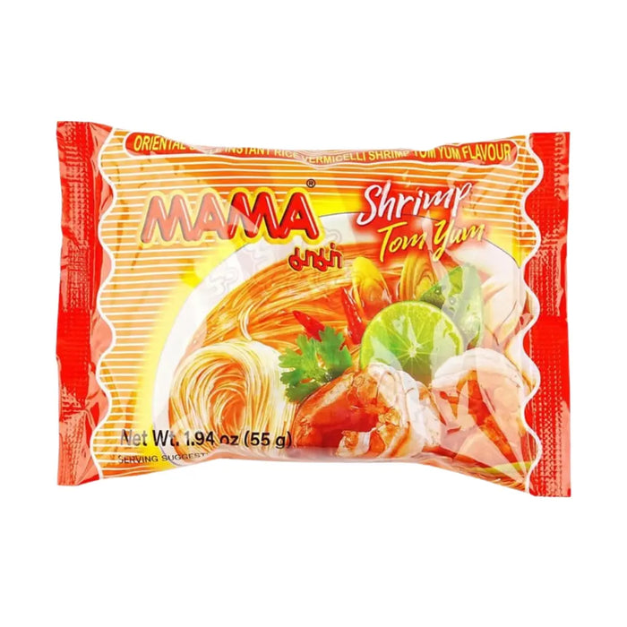 Mama Instant Rice-Vermicelli Tom Yum Koong Flavor Noodle, 55g