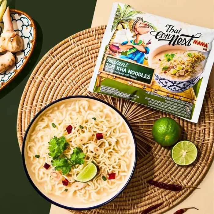 Mama Thai Connect Instant Tom Kha Noodles Thai Coconut Soup with Spices, 85g MAMA Noodles
