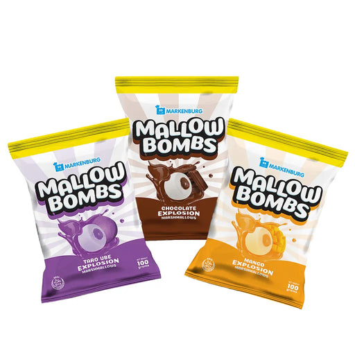 Markenburg Mallow Bombs Marshmellow With Fudge Filling, 100g Markenburg