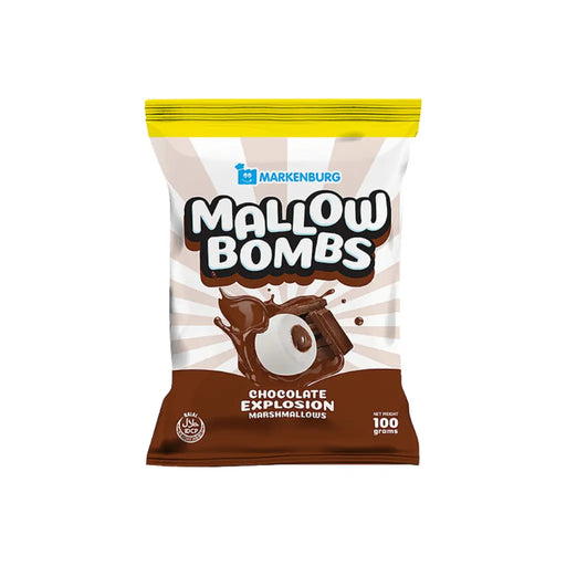 Markenburg Mallow Bombs Marshmellow With Fudge Filling, 100g Markenburg