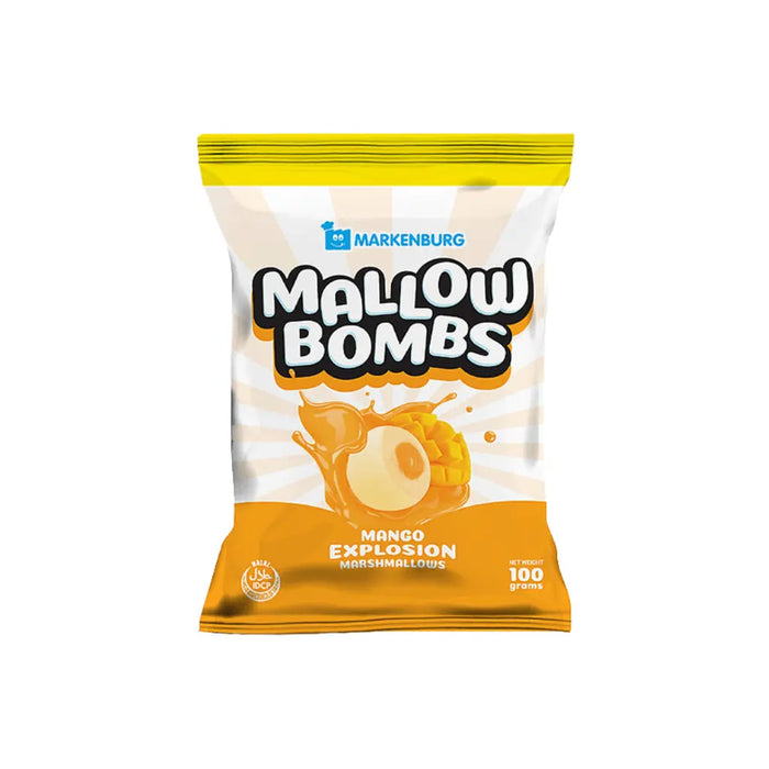 Markenburg Mallow Bombs Marshmellow With Fudge Filling, 100g Markenburg