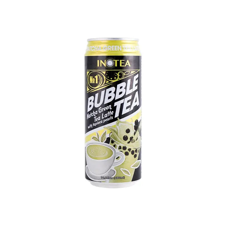 Inotea Matcha Bubble Milk Tea with Pearls, 490ml — Exotic Snacks Company