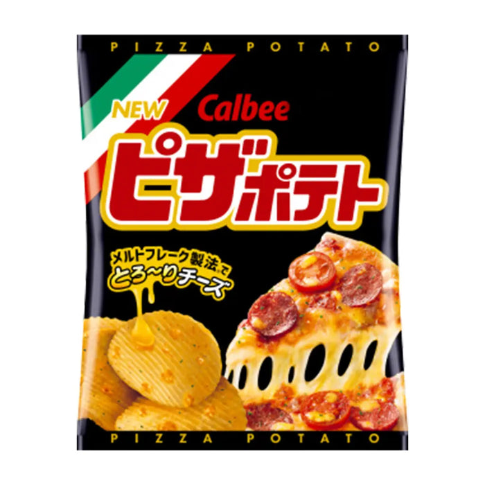 Melty Cheese Pizza Potato Chips - 72g Calbee