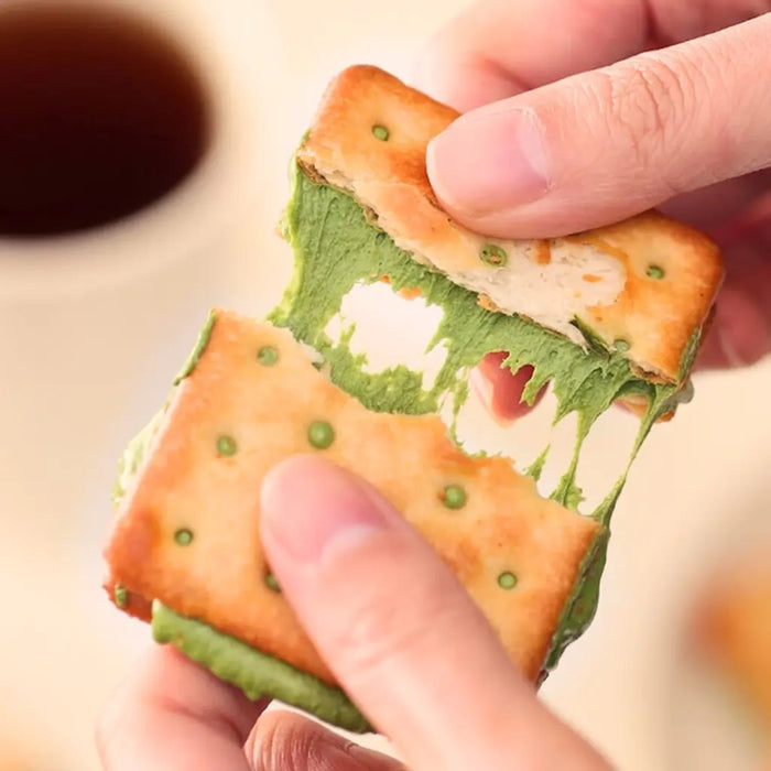 Midian Nougat Biscuits Matcha Flavor, 190g Midian