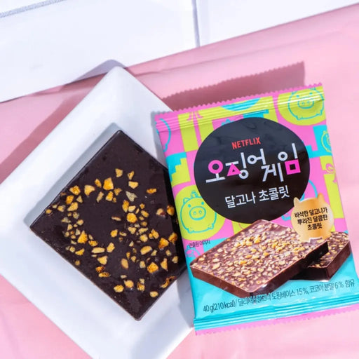 Netflix Squid Game Dalgona Chocolate Rich Caramel Flavor, 40g Netflix