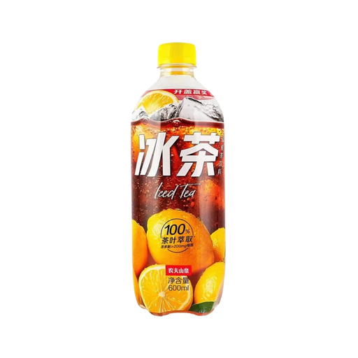 NongFuSpring Carbonated Lemon Iced Tea Flavor, 600ml Nongfuspring