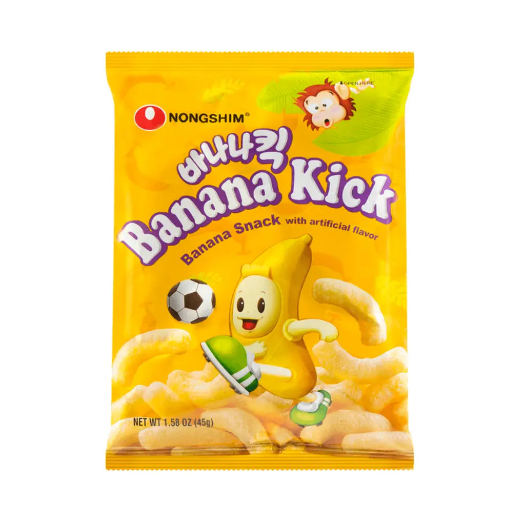 Nongshim Banana Kick Korean Puff Chips, 45g — Exotic Snacks Company