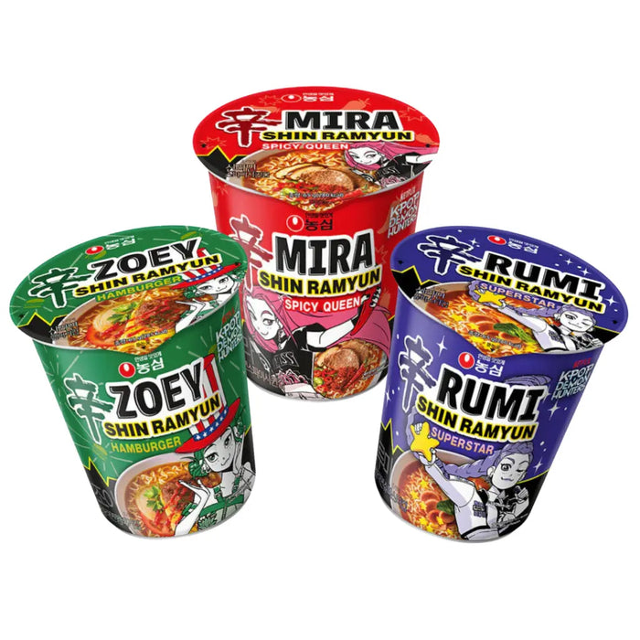 Nongshim K-Pop Demon Hunters Instant Ramen Noodle Cups, 95g