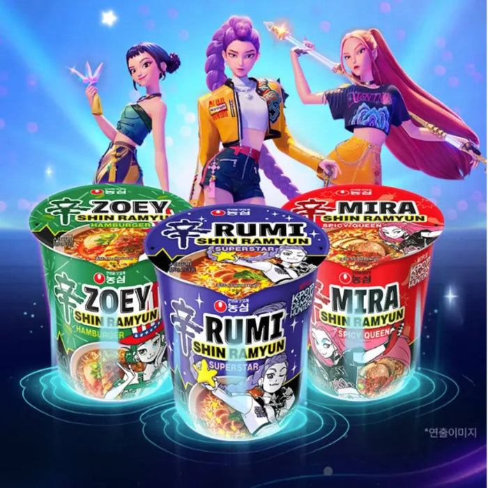 Nongshim K-Pop Demon Hunters Instant Ramen Noodle Cups, 95g