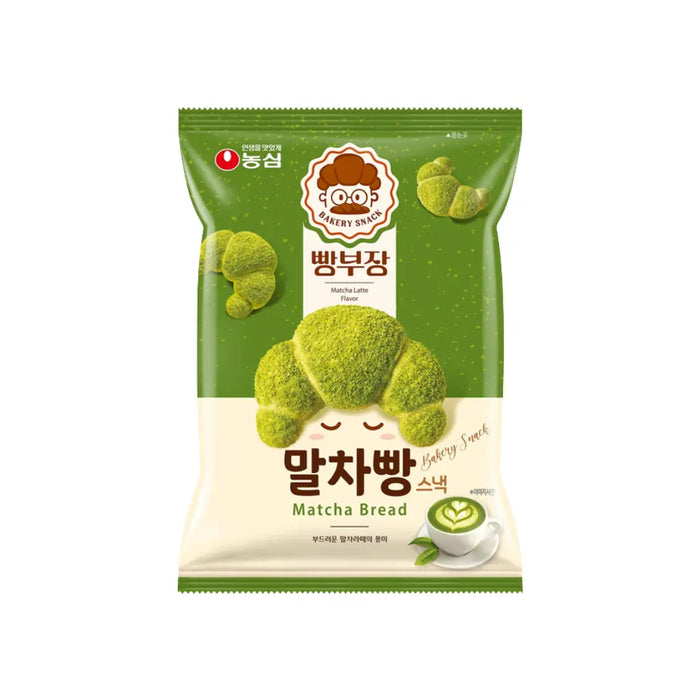 Nongshim Mini Crossiant Shaped, Matcha Latte Flavor Snack, 55g NONGSHIM