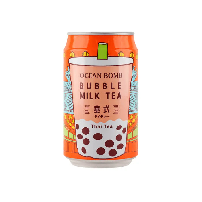 Ocean Bomb Bubble Milk Tea Thai Tea Flavor - 315ml Ocean Bomb