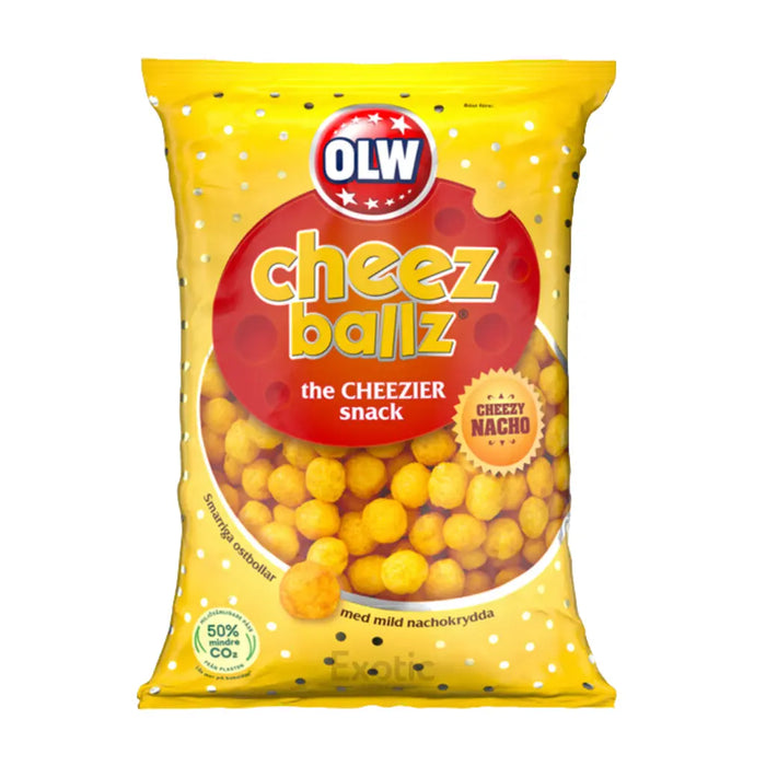 Olw Cheez Ballz the Cheezier Snack, 160g (Sweden) OLW