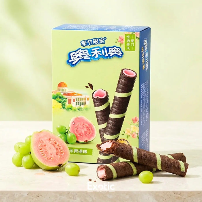 Oreo Crispy Wafer Rolls Guava & Grape Flavor, 50g Oreo