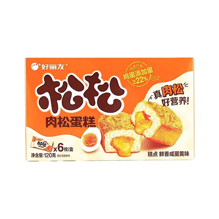 Orion Chicken Floss Cake Savory Salted Egg Yolk Flavor, 120g Orion