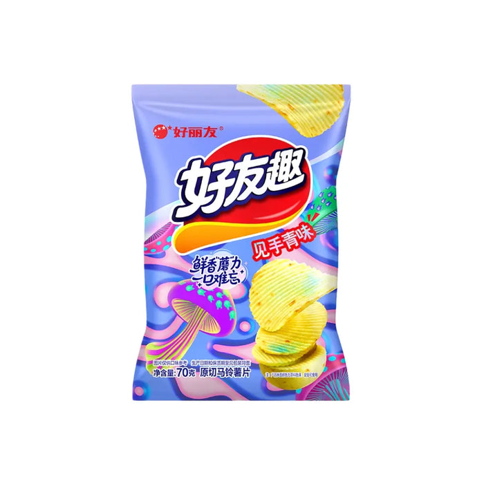 Orion Jianshouqing Wild Mushroom Flavor Potato Chips, 70g Orion