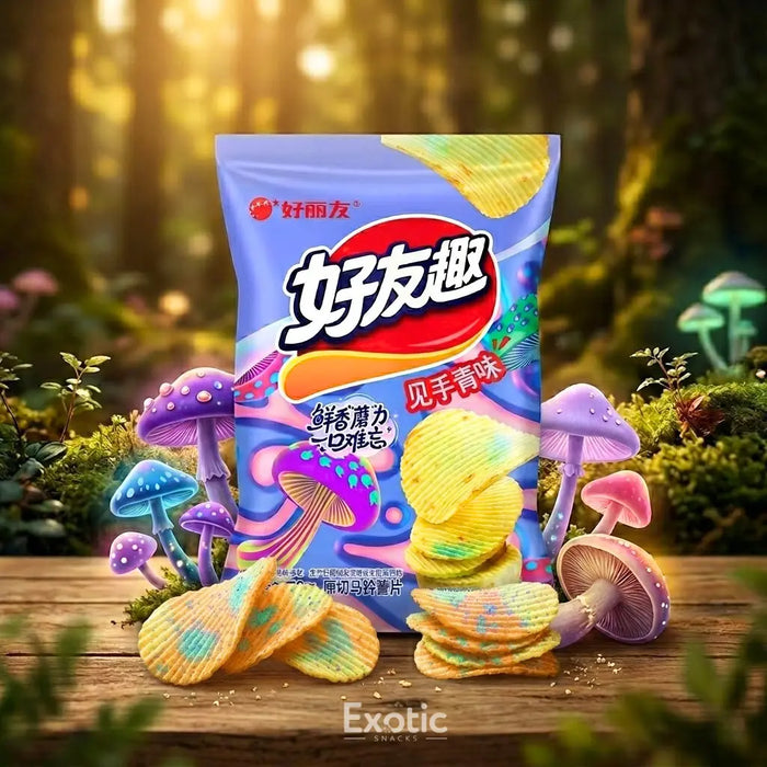 Orion Jianshouqing Wild Mushroom Flavor Potato Chips, 70g Orion