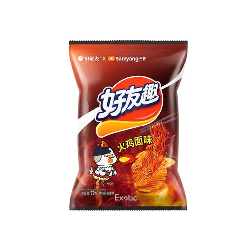 Orion O!Karto SamYang Hot Chicken Ramen Flavor Potato Chips, 70g Orion