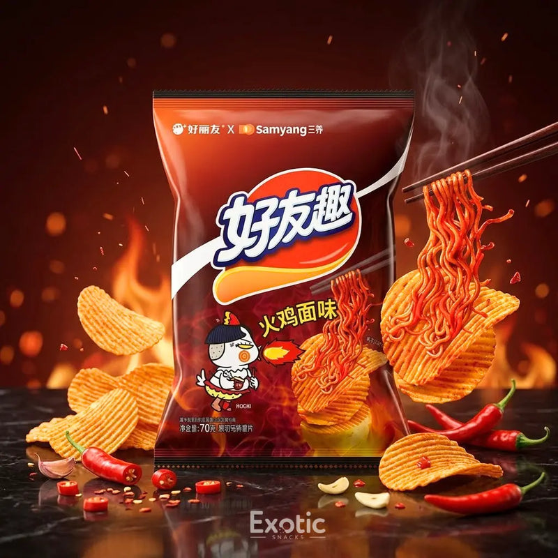 Orion O!Karto SamYang Hot Chicken Ramen Flavor Potato Chips, 70g