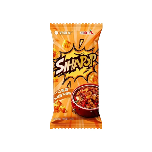 Orion Popcorn Snack Spicy Chongqing Chicken with Chili Flavor, 50g Orion