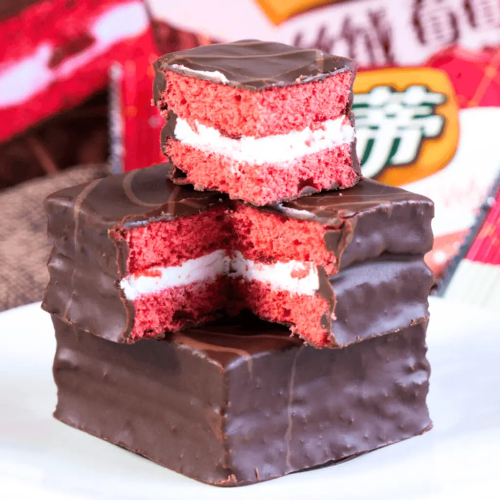 苺 Orion Red Velvet Strawberry Cake Pie, 6pc 168g — Exotic Snacks Company