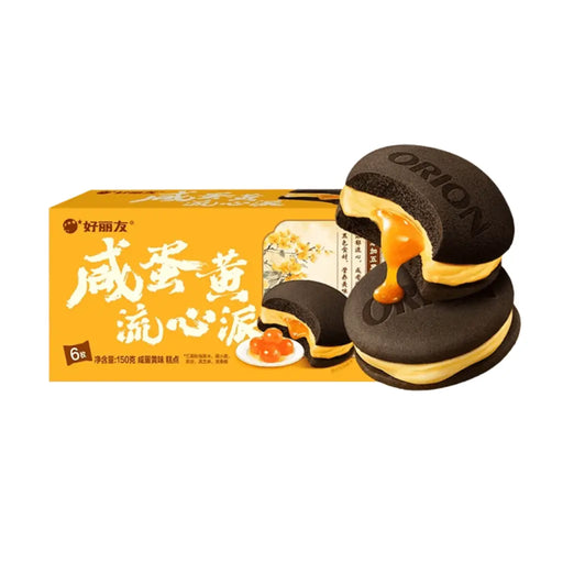 Orion Salted Egg Yolk Lava Pie Flavor Cake Pie, 150g Orion