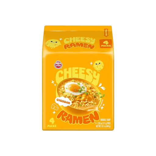 Otoki Cheesy Ramen, Cheddar Flavor Non-Spicy Creamy Korean Instant Noodles Otoki