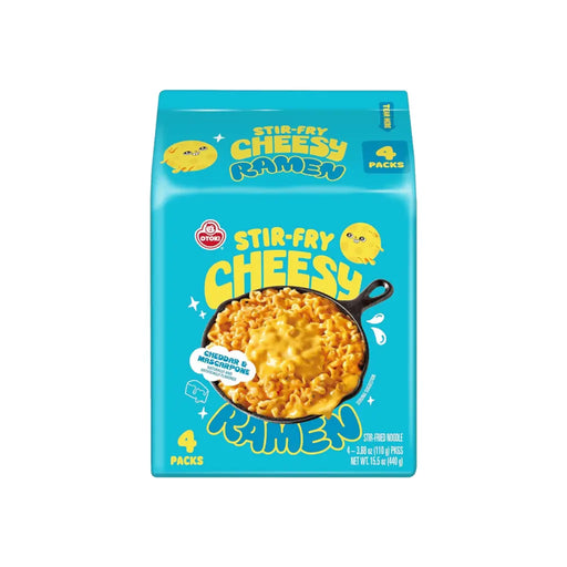 Otoki Cheesy Ramen, Cheddar & Mascarpone Flavor Creamy Savory Stir-Fry Instant Noodles Otoki