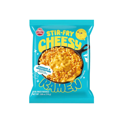 Otoki Cheesy Ramen, Cheddar & Mascarpone Flavor Creamy Savory Stir-Fry Instant Noodles Otoki