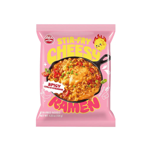 Otoki Cheesy Ramen, Cheddar & Mascarpone Flavor Creamy Savory Stir-Fry Instant Noodles Otoki