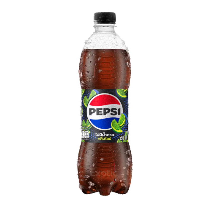 Pepsi Zero Sugar Lime Flavor Soda, 550ml