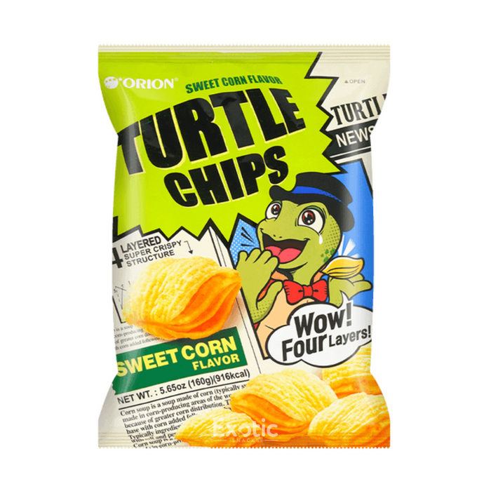 Orion Turtle Chips Sweet Corn Flavor, 160g