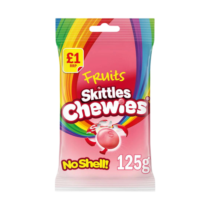 Skittles Chewies No Shell, 125g