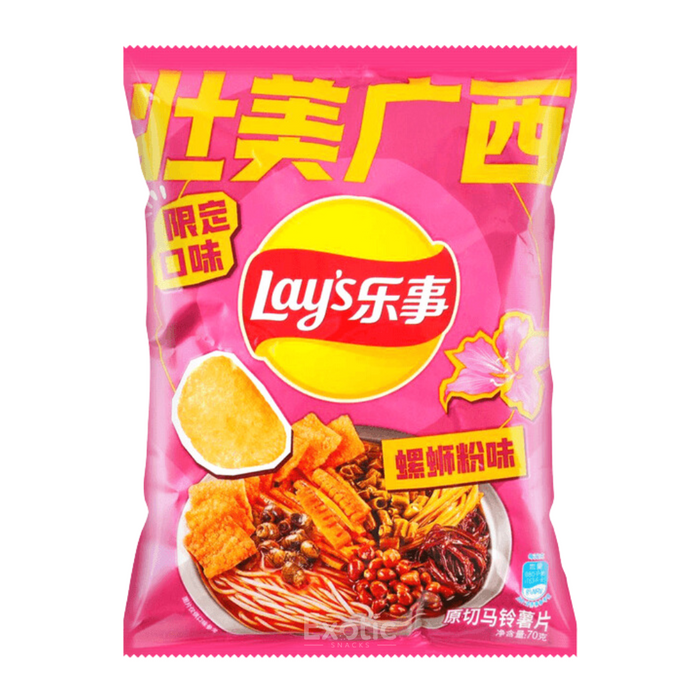 Lay's Guangxi Liuzhou Snail Noodles Flavored Potato Chips, 70g