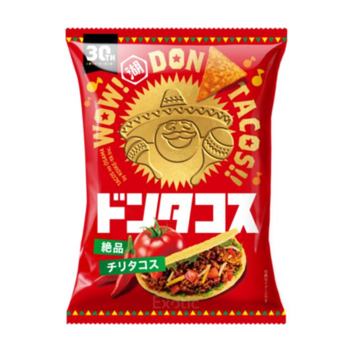 Koikeya Excellent Chili Tacos Flavor Corn Chips, 60g