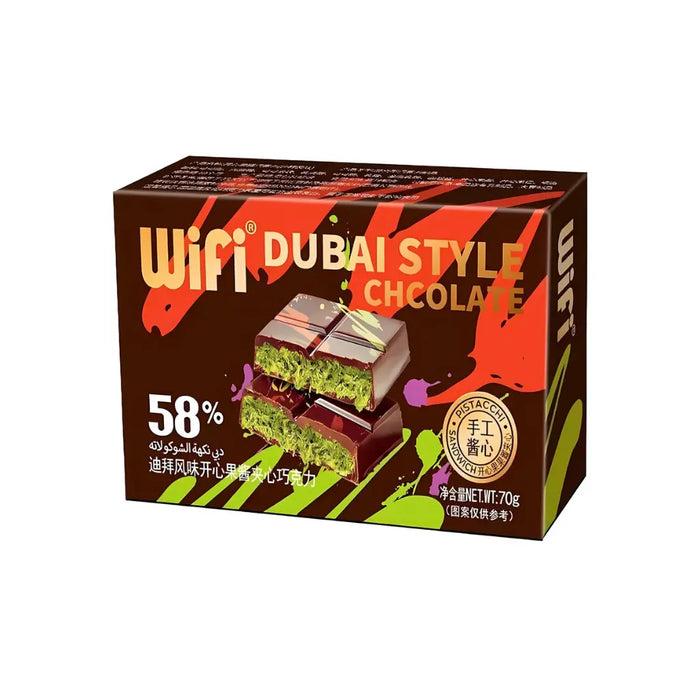 Pistachio Jam Dubai Style Chocolate, 70g Wifi Dubai Chocolate