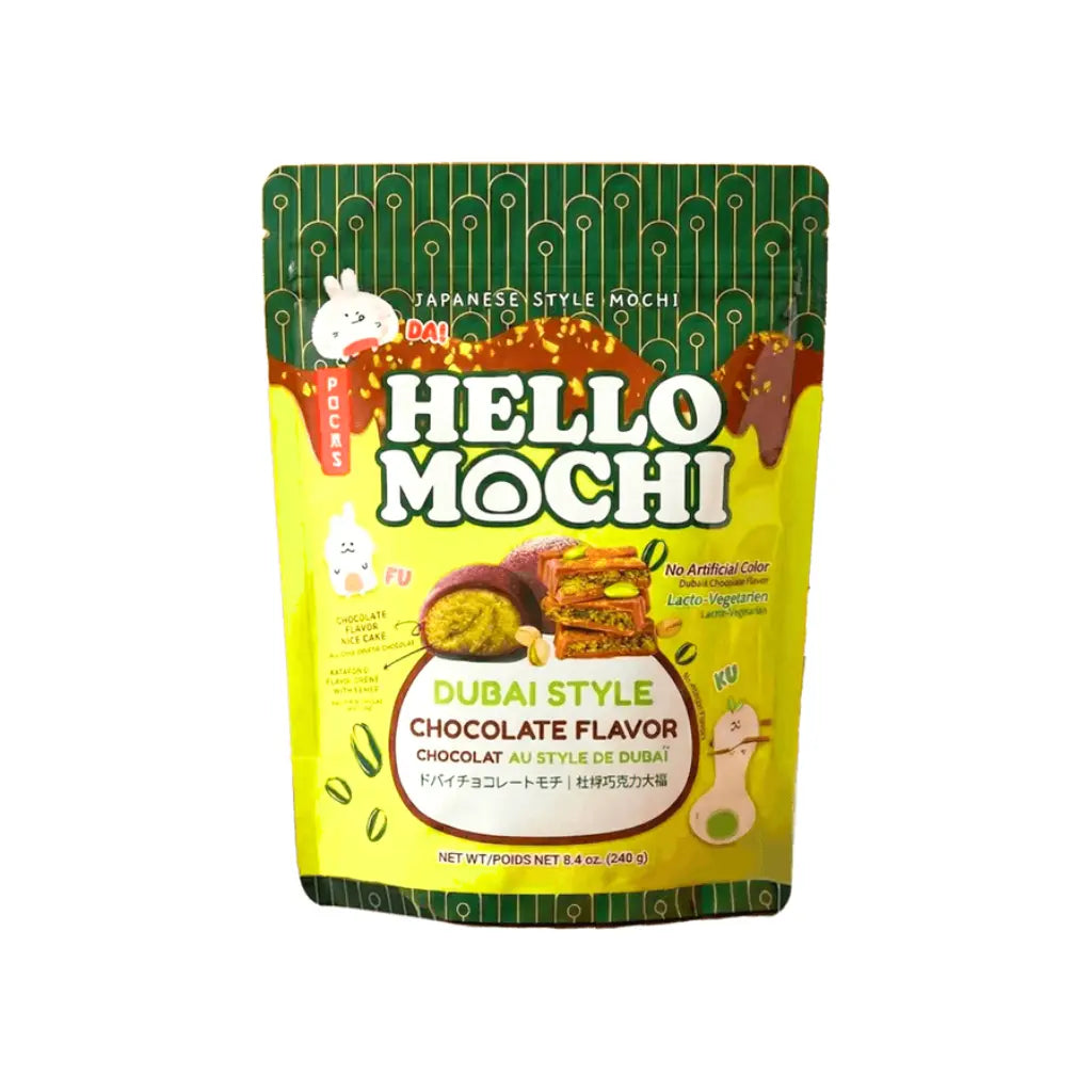 Pocas Hello Mochi Dubai Style Chocolate Mochi, 240g — Exotic