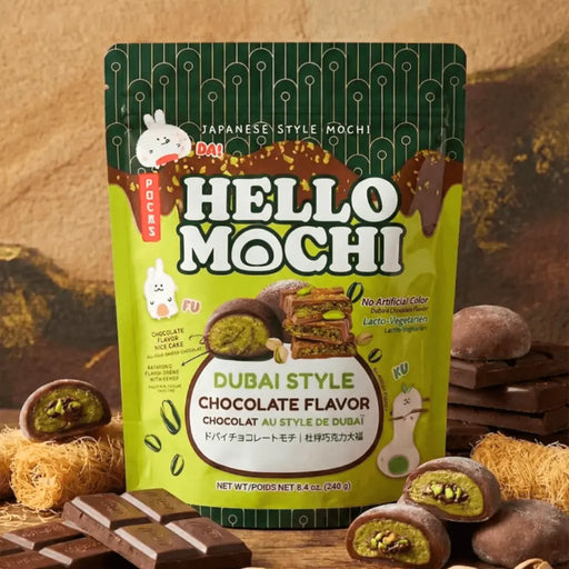 Pocas Hello Mochi Dubai Style Chocolate Mochi, 240g Pocas