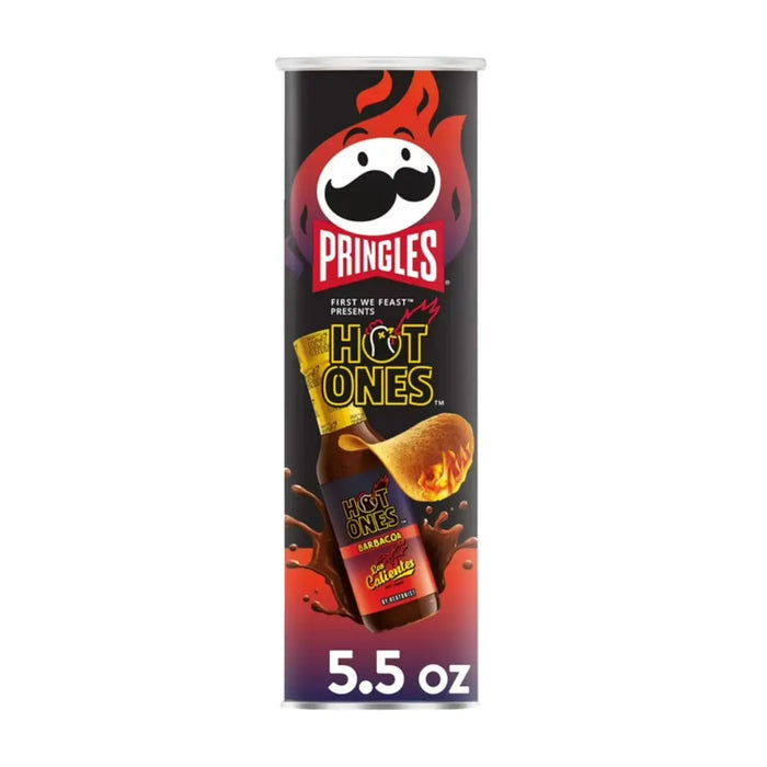 Pringles Hot Ones Barbacoa Flavor Chips, 5.5oz