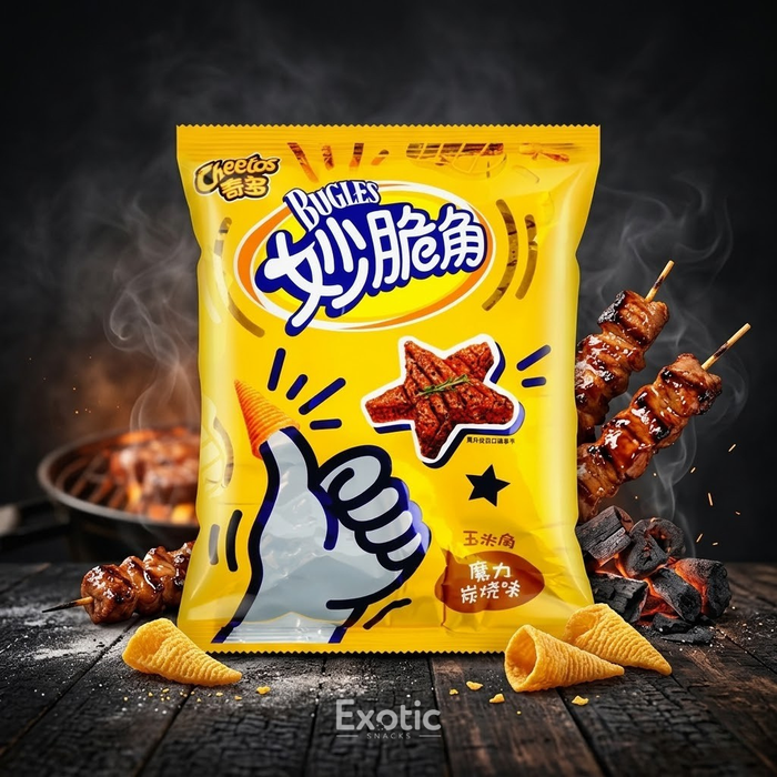 Cheetos Bugles Charcoal Barbecue Corn Flavor, 65g
