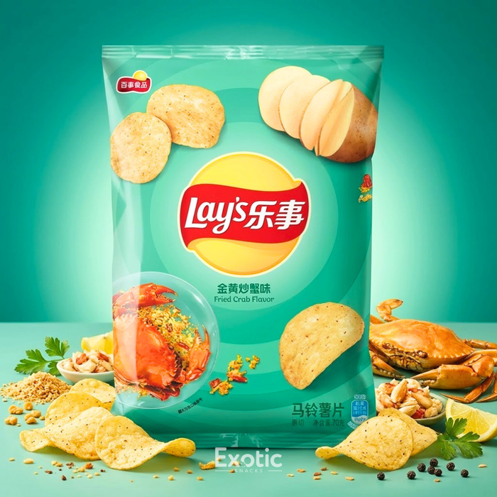 Lay’s Fried Crab Potato Flavor Chips, 70g