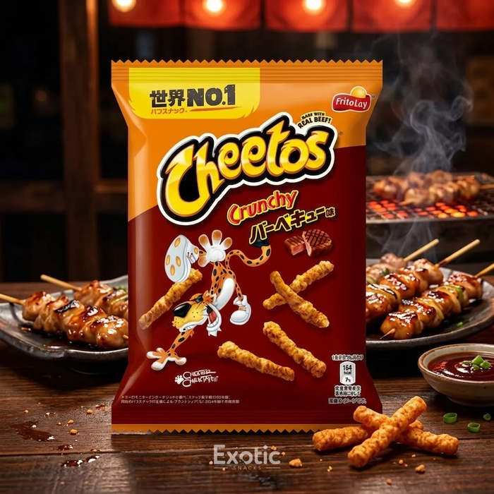 Cheetos Japanese Crunchy Barbecue Flavor Corn Chips, 70g