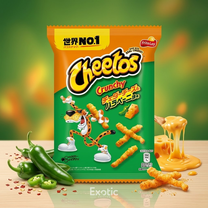 Cheetos Cheese & Jalapeño Aji Flavor Chips, 75g — Exotic Snacks