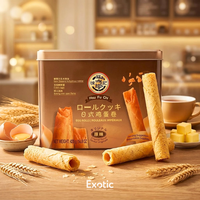 Hsufuchi Original New Zealand Egg Rolls Box, 480g