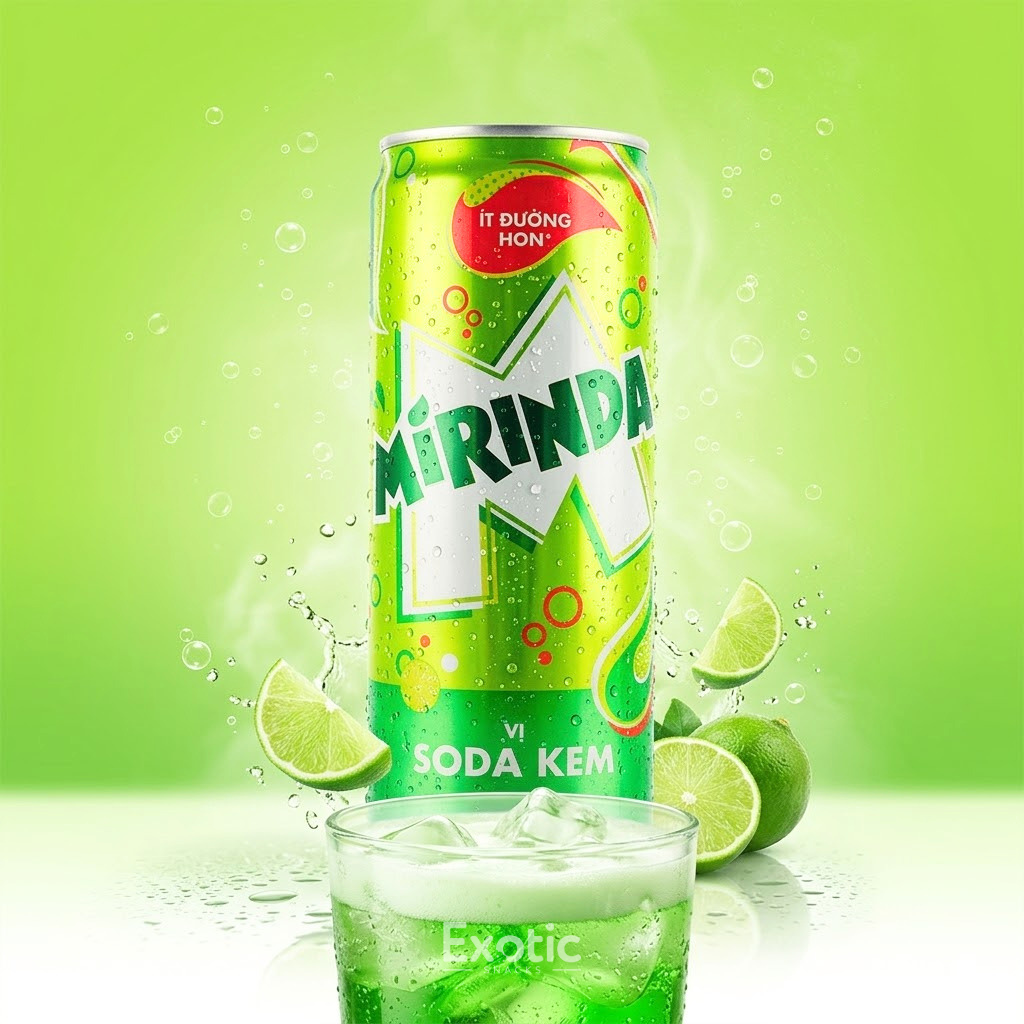 Mirinda Green Cream Soda Flavor, 320ml — Exotic Snacks Company