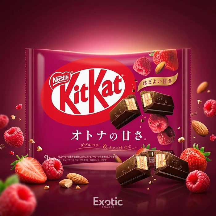 KitKat japonais saveur double baie et noix