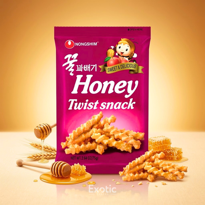 Nongshim Honey Flavored Twisted Snack, 75g
