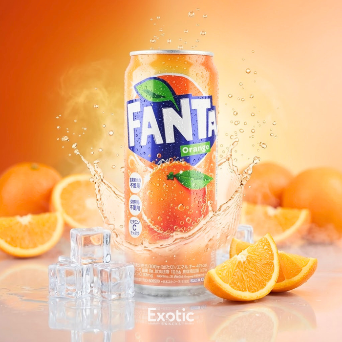 Fanta Orange Flavored Soda, 500ml - Japan